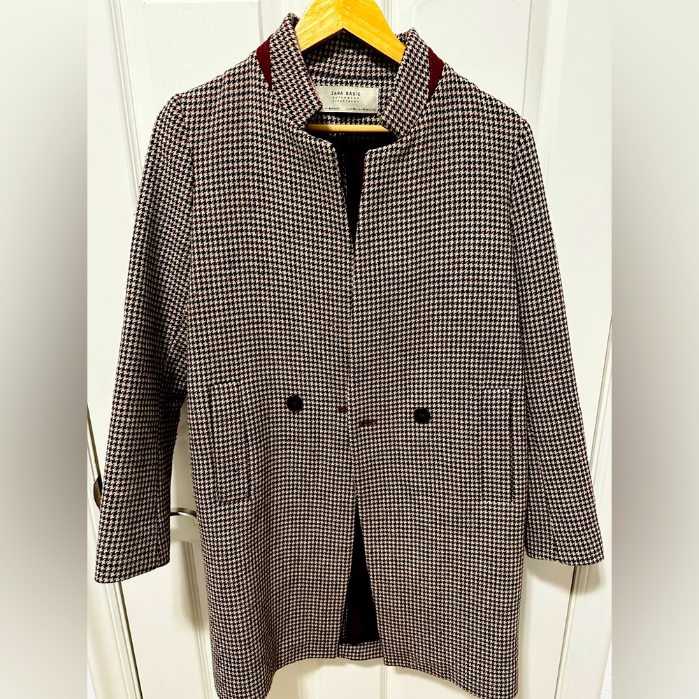 Zara women’s tailored checkered coat 🇬🇧